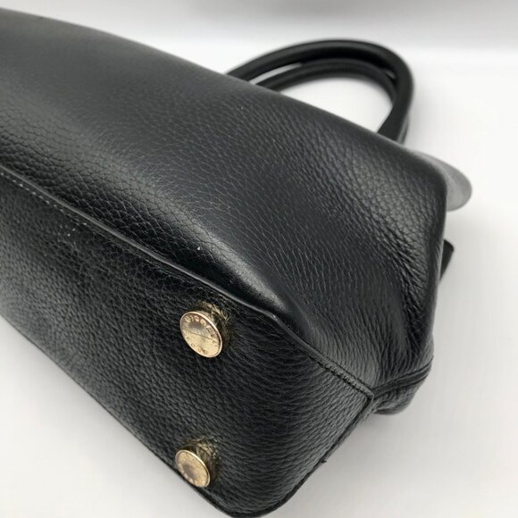 Michael Kors Black Pebbled Leather Florence Convertible Satchel - Picture 6 of 10